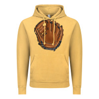 Vintage Mustard baseball glove Vintage Hoodie - BarkalooDesign