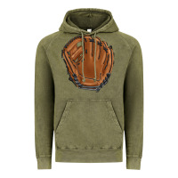 Vintage Olive baseball glove Vintage Hoodie - BarkalooDesign