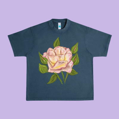 Life Of The Party Rose Urban Heavy Tee Designed By Lillyallendesigns