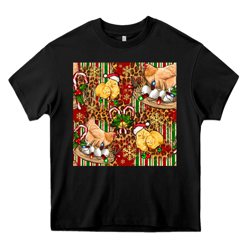 Christmas Chicken Heavy Core Tee by FaDigitalArtStudio | Teevron