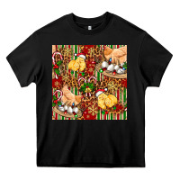 Black christmas chicken Heavy Core Tee - FaDigitalArtStudio