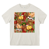 Cream christmas chicken Heavy Core Tee - FaDigitalArtStudio