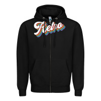 Black retro colorful Zipper Hoodie - chombo