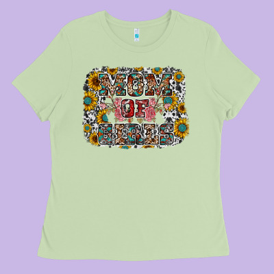 Mom Of Girls Ladies Tee Designed By Racoondesign