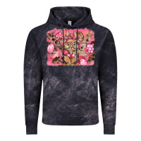 Cloud Black pink camouflage bunny background Vintage Hoodie - BarkalooDesign