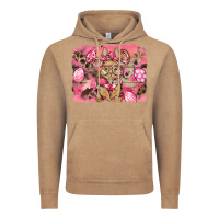 Vintage Coffee pink camouflage bunny background Vintage Hoodie - BarkalooDesign