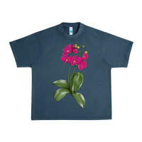 Midnight Navy Moth Orchid Urban Heavy Tee - LillyAllenDesigns
