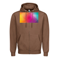 Chestnut multicolor abstract lines Zipper Hoodie - chombo