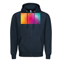 Navy multicolor abstract lines Zipper Hoodie - chombo