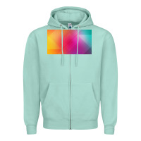 Seafoam multicolor abstract lines Zipper Hoodie - chombo