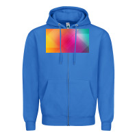 True Royal multicolor abstract lines Zipper Hoodie - chombo
