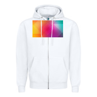 White multicolor abstract lines Zipper Hoodie - chombo