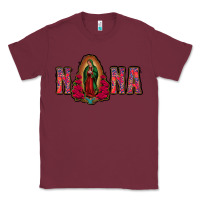 Burgundy Nana Lady Of Guadalupe Classic Tee - Jasminsmagicworld
