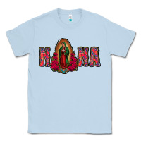 Dusty Blue Nana Lady Of Guadalupe Classic Tee - Jasminsmagicworld