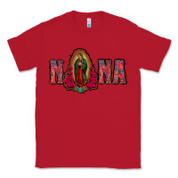 Red Nana Lady Of Guadalupe Classic Tee - Jasminsmagicworld