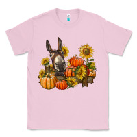 Bubblegum Pink donkey sunflower and pumpkin farm Classic Tee - BarkalooDesign