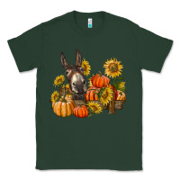 Sports Green donkey sunflower and pumpkin farm Classic Tee - BarkalooDesign