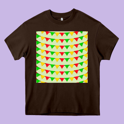 Mexico Seamless Pattern Heavy Core Tee Designed By Fadigitalartstudio