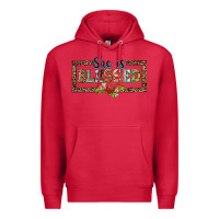 Cardinal she is blesssed floral Premium Hoodie - BarkalooDesign