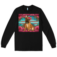 Black french bulldog floral Long Sleeve Tee - Artiststas