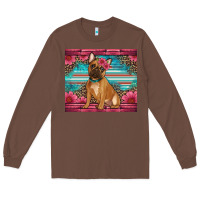Chestnut french bulldog floral Long Sleeve Tee - Artiststas