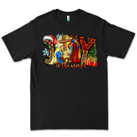 Black Joy To The World Premium Tee - CowhideDigitalArt