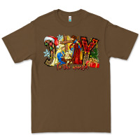 Cacao Joy To The World Premium Tee - CowhideDigitalArt