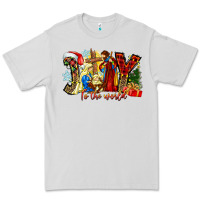Dove Grey Joy To The World Premium Tee - CowhideDigitalArt