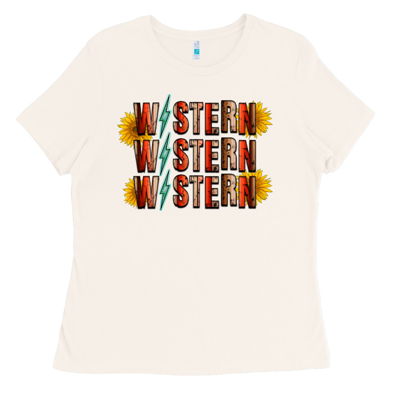 Western Sunflower Ladies Tee by RacoonDesign | Teevron