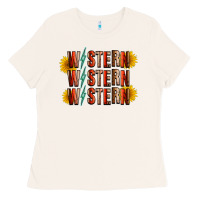 Bone western sunflower Ladies Tee - RacoonDesign