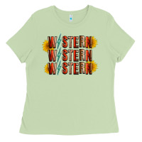 Matcha western sunflower Ladies Tee - RacoonDesign