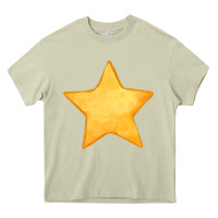 Mossy yellow star Heavy Core Tee - FaDigitalArtStudio