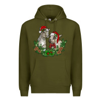Army Green christmas baby goats Premium Hoodie - RanaPortraitStore