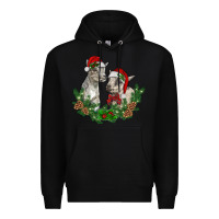 Black christmas baby goats Premium Hoodie - RanaPortraitStore
