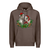Coffee christmas baby goats Premium Hoodie - RanaPortraitStore