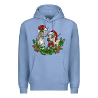 Colony Blue christmas baby goats Premium Hoodie - RanaPortraitStore