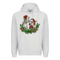 Dove Grey christmas baby goats Premium Hoodie - RanaPortraitStore