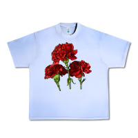 Grape Ice Scarlet Red Carnation Illustrations Urban Heavy Tee - LillyAllenDesigns