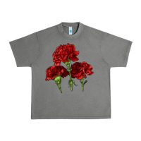 Tornado Scarlet Red Carnation Illustrations Urban Heavy Tee - LillyAllenDesigns