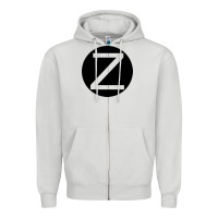 Dove Grey zeerba logo redimension v2 Zipper Hoodie - chombo