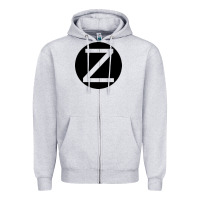 Heather Grey zeerba logo redimension v2 Zipper Hoodie - chombo