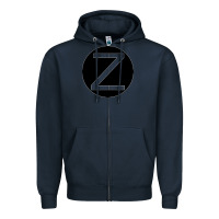 Navy zeerba logo redimension v2 Zipper Hoodie - chombo