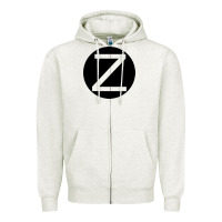 Oatmeal Heather zeerba logo redimension v2 Zipper Hoodie - chombo