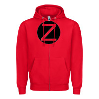 Red zeerba logo redimension v2 Zipper Hoodie - chombo