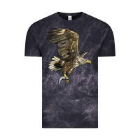 Cloud Black American White Sea Eagle Vintage Tee - LillyAllenDesigns