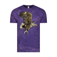 Cloud Purple American White Sea Eagle Vintage Tee - LillyAllenDesigns