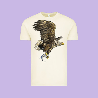 American White Sea Eagle Vintage Tee Designed By Lillyallendesigns