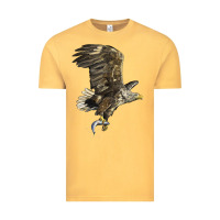 Vintage Mustard American White Sea Eagle Vintage Tee - LillyAllenDesigns