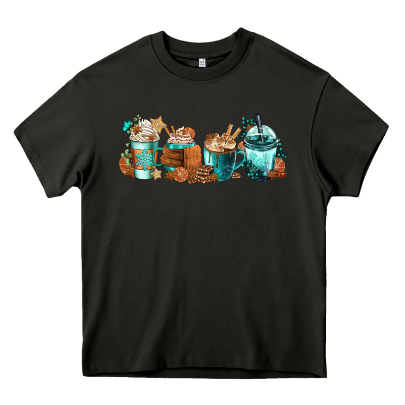 Winter Coffee Cups Heavy Core Tee by FaDigitalArtStudio | Teevron