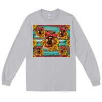Moon Dust german shepherd with sunflowers Long Sleeve Tee - Artiststas